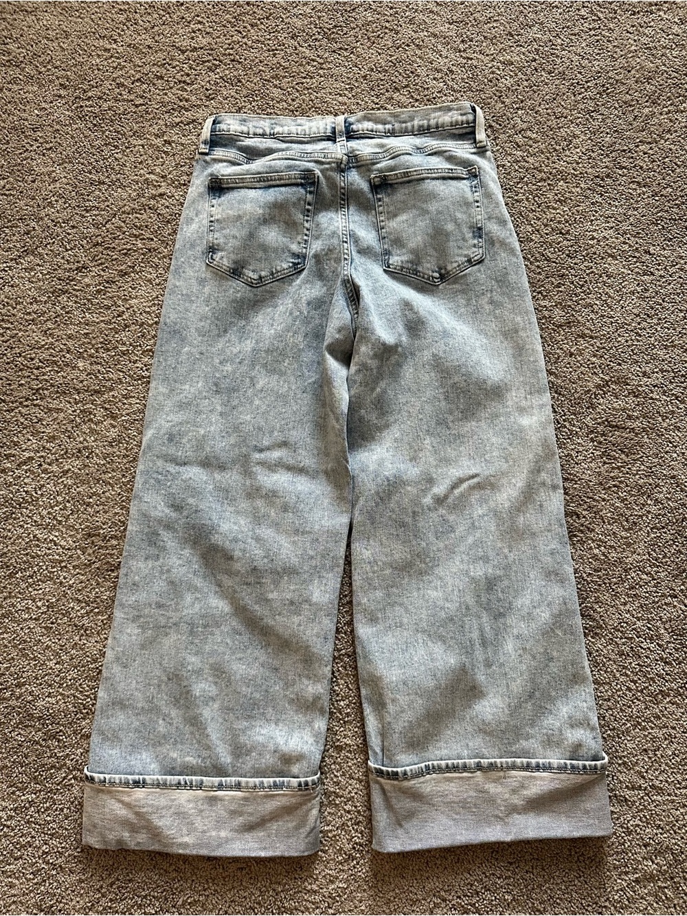 Gap High Rise Stride Cuffed Wide-Leg Jeans - Picture 2 of 5